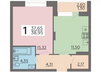 Продажа 1-комнатной квартиры, 39 м2, Воронеж, Коминтерновский район, улица Независимости, 78