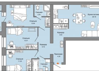 Продам 4-ком. квартиру, 88 м2, Удмуртия, улица Строителя Николая Шишкина, 11к1