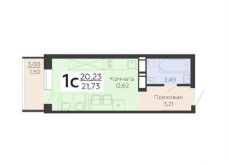 Продается квартира студия, 21.7 м2, Воронеж, Коминтерновский район, Покровская улица, 19