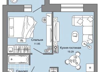 Продажа 2-ком. квартиры, 43 м2, Ульяновск, ЖК Центрополис, жилой комплекс Центрополис, 5