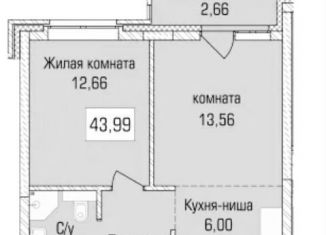 2-ком. квартира на продажу, 44 м2, Новосибирск