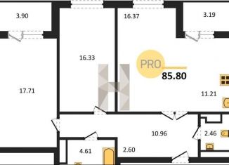 Продаю 2-комнатную квартиру, 85.8 м2, Воронежская область, улица Ломоносова, 116/25