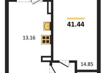 Продажа 1-ком. квартиры, 41.4 м2, Воронеж, Электросигнальная улица, 9Ак2, Коминтерновский район