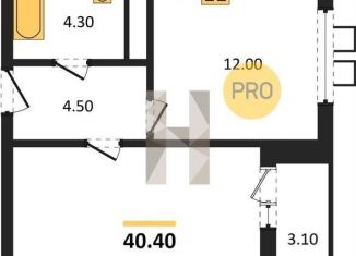 1-ком. квартира на продажу, 40.4 м2, Воронеж, Центральный район, улица Шишкова, 140Б/6