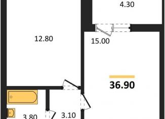 Продам однокомнатную квартиру, 36.9 м2, Воронеж, Коминтерновский район