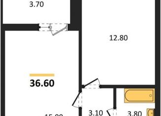 Продам 1-ком. квартиру, 36.6 м2, Воронеж, Коминтерновский район