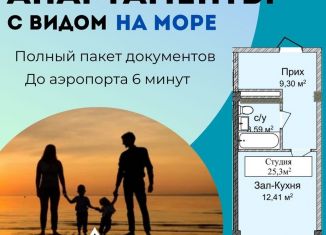 Продается квартира студия, 25.3 м2, сельское поселение Карабудахкент