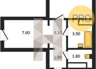 Продаю 1-ком. квартиру, 48.7 м2, Воронеж, улица Шишкова, 140Б/6, Центральный район