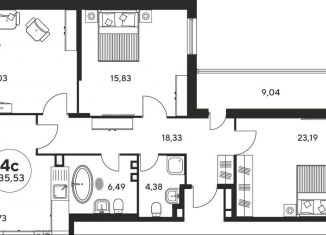 Продается 3-ком. квартира, 135 м2, Ростов-на-Дону, Пушкинская улица, 97