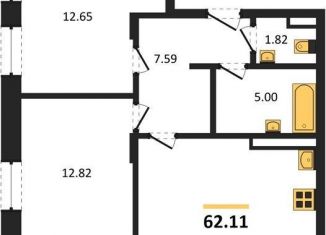 Продам 2-ком. квартиру, 62.1 м2, Воронеж, Электросигнальная улица, 9Ак2