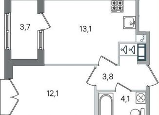 Продаю 1-ком. квартиру, 35 м2, Пушкин, Камероновская улица, 12с2, ЖК Инкери