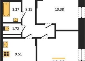 Продажа 2-ком. квартиры, 56.8 м2, Воронеж, Коминтерновский район, Электросигнальная улица, 9Ак2