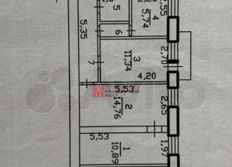 Продажа 3-ком. квартиры, 52 м2, Белгородская область, Революционная улица