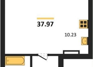 Продам 1-ком. квартиру, 38 м2, Воронеж, Центральный район