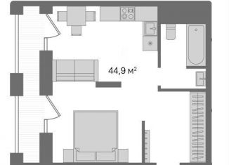 Продается 2-комнатная квартира, 44.9 м2, Новосибирск, метро Сибирская