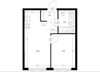 Однокомнатная квартира на продажу, 32.7 м2, Москва, САО, жилой комплекс Большая Академическая 85, к3.3