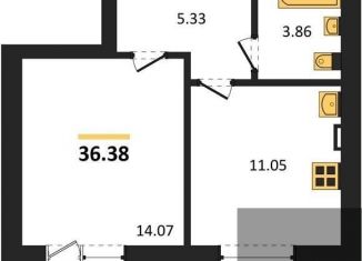 Продажа однокомнатной квартиры, 36.4 м2, Воронежская область