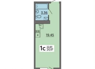 Продам квартиру студию, 24.5 м2, Воронеж, Советский район, Острогожская улица, 164