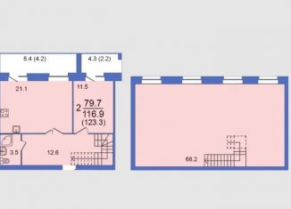 2-ком. квартира на продажу, 123.3 м2, Вологодская область