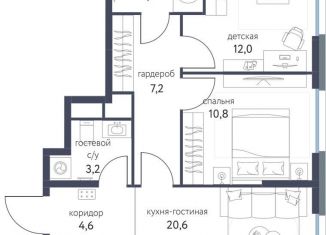 Продается 3-ком. квартира, 62.9 м2, Москва, Тагильская улица, 2к1