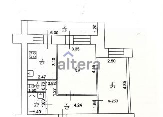 Продается 2-комнатная квартира, 46.3 м2, Казань, улица Декабристов, 85