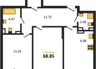 Продам 2-комнатную квартиру, 68.8 м2, Воронежская область