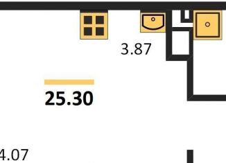 Продаю квартиру студию, 25.3 м2, Новосибирск, Красногорская улица