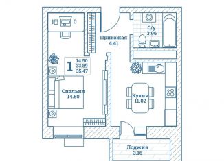 Продается однокомнатная квартира, 35.9 м2, Московская область, улица Генерала Ковачевича, 5к1