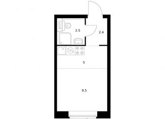 Продается квартира студия, 19.4 м2, Екатеринбург, Железнодорожный район, жилой комплекс Космонавтов 11, 4.2