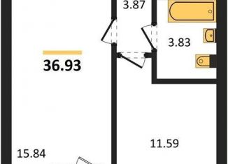 Продаю 1-комнатную квартиру, 36.9 м2, Воронеж, Ленинский район