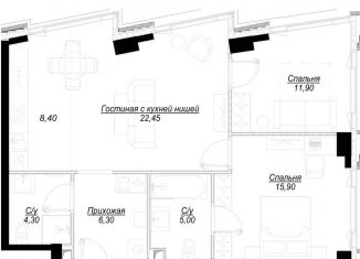 Продается 2-ком. квартира, 75.2 м2, Москва, 1-й Сетуньский проезд, 8, метро Спортивная