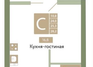 Продажа 1-ком. квартиры, 28.2 м2, Симферополь, Киевская улица, 179К, Киевский район