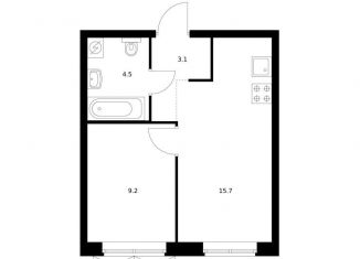 Продажа 1-комнатной квартиры, 32.5 м2, Екатеринбург, жилой комплекс Исеть Парк, 6, метро Геологическая