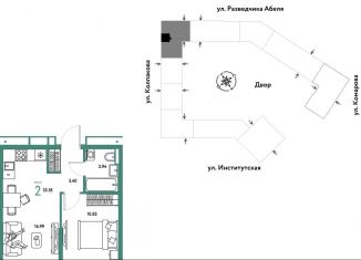 Продаю 2-ком. квартиру, 35.2 м2, Москва, метро Технопарк