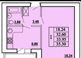 Продажа 1-ком. квартиры, 35.3 м2, Саратов, Кировский район, улица имени С.П. Лисина, 5