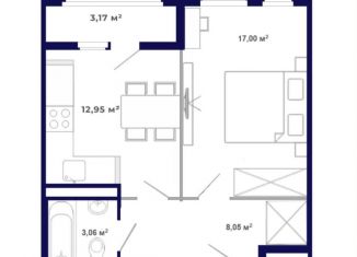 Продается однокомнатная квартира, 22 м2, рабочий поселок Маркова, улица Академика Герасимова, 6