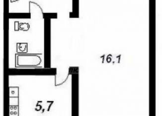 Продается однокомнатная квартира, 32.4 м2, Челябинская область, улица Калмыкова, 2