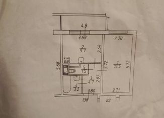 Однокомнатная квартира в аренду, 34.6 м2, Ленинградская область, Английская улица