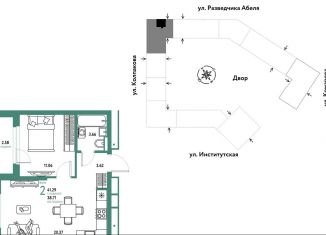 Продается 2-комнатная квартира, 41.3 м2, Москва, метро Технопарк