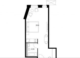 Продается квартира студия, 32.5 м2, Санкт-Петербург, проспект Энергетиков, 6, метро Ладожская