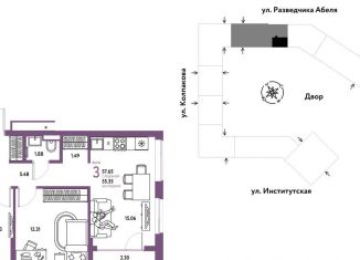 Продаю 3-ком. квартиру, 57.7 м2, Москва, метро Коломенская