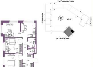 Продается 3-комнатная квартира, 68.2 м2, Москва, метро Коломенская