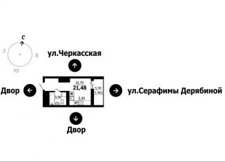 Продажа квартиры студии, 21.5 м2, Екатеринбург, метро Чкаловская