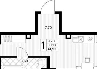 Продам 1-ком. квартиру, 41.1 м2, село Сукко