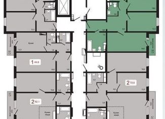 Продаю 3-ком. квартиру, 86.3 м2, Красноярский край, жилой комплекс КБС. Берег, 5.1