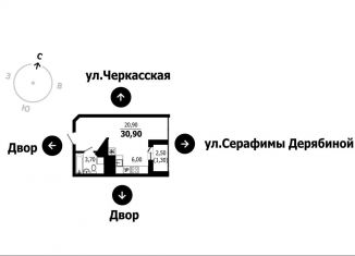 Продаю квартиру студию, 30.9 м2, Екатеринбург, Верх-Исетский район