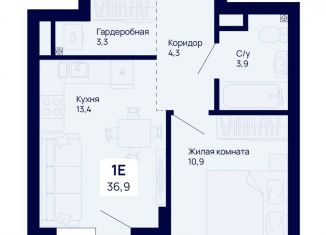 Продаю 1-ком. квартиру, 36.9 м2, Екатеринбург, метро Уральская