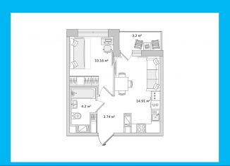 Продается 1-ком. квартира, 32.7 м2, Ленинградская область, Тихая улица, 3к7