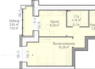 Продаю 1-ком. квартиру, 36.7 м2, Кировская область, улица Красный Химик, 1