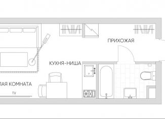 Квартира на продажу студия, 23.5 м2, Москва, Автомобильный проезд, 4, станция Калитники
